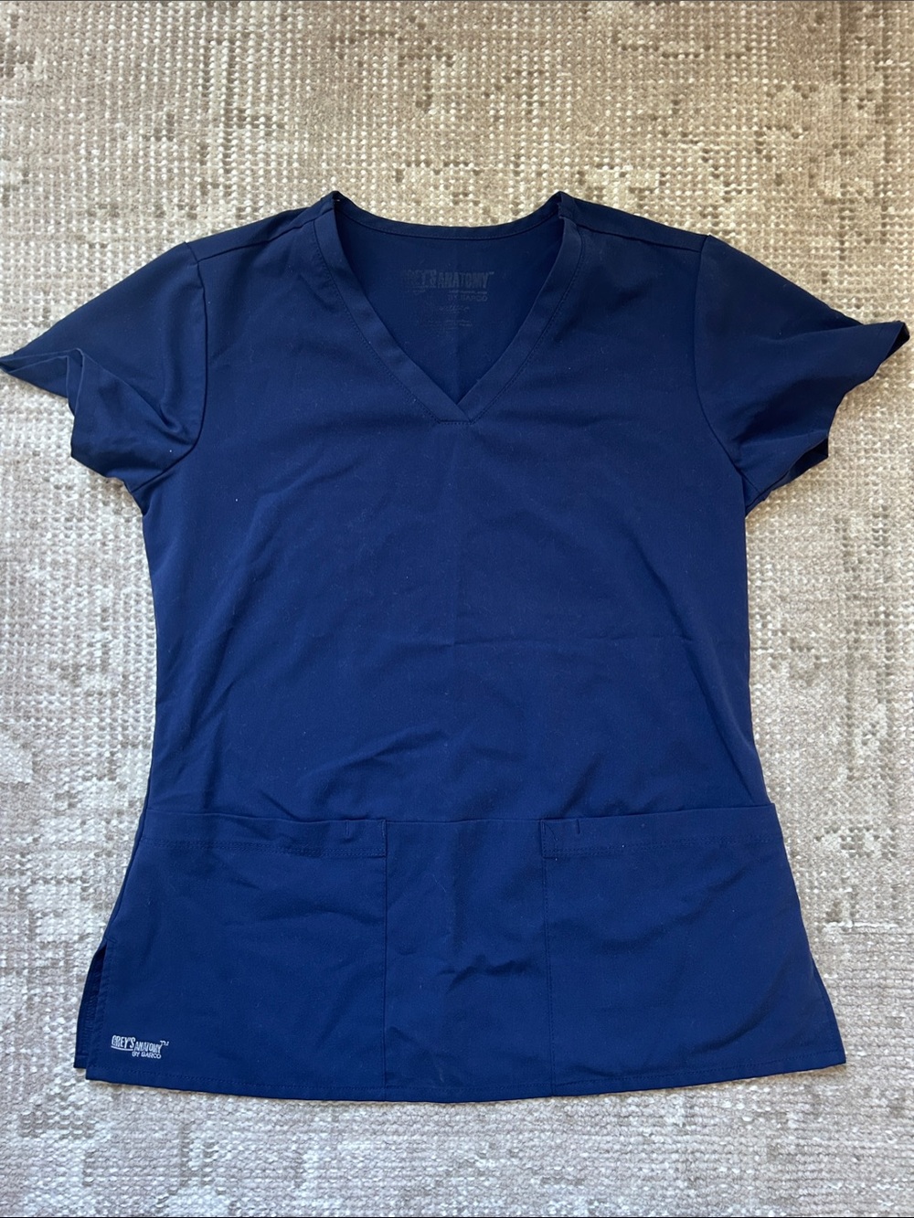Grey's Anatomy Women's Navy V-Neck Scrub Top